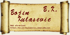 Bojin Kulašević vizit kartica